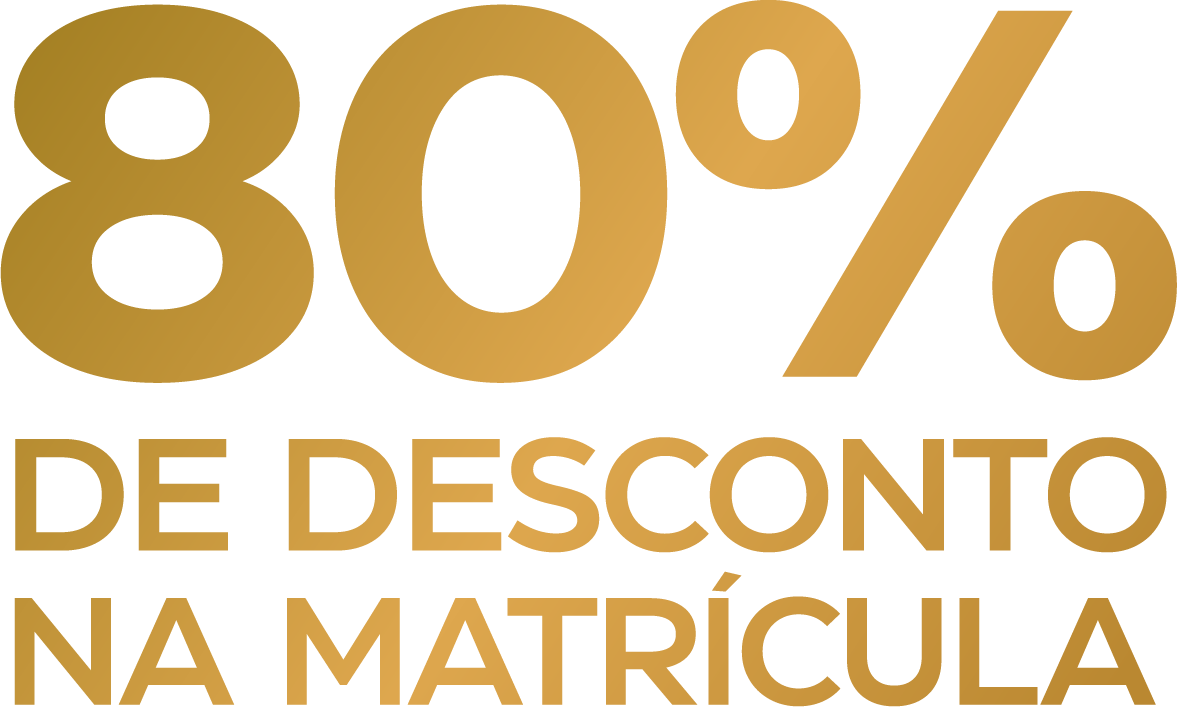 80% de desconto na matrícula